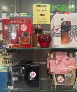 PROMOTION St Valentin parfums et idée cadeau en pharmacie marseille