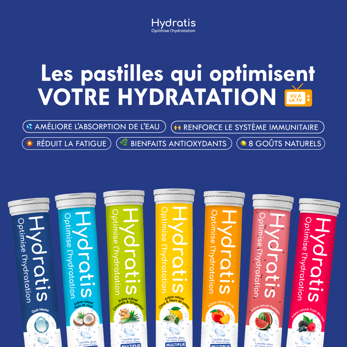 HYDRATIS boisson isotonique pour optimiser l'hydratation en pharmacie