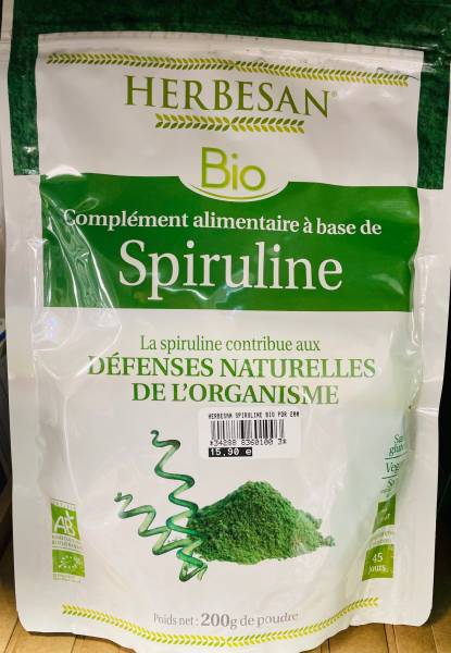Spiruline superfood naturelle en poudre