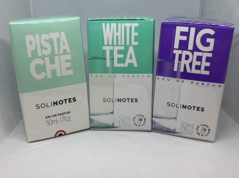 SOLINOTES 50ml: Pistache/ Thé Blanc/ Figuier