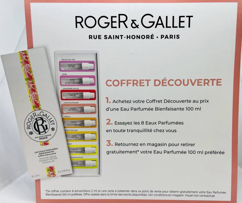 Coffret découverte parfums roger & gallet à mareille