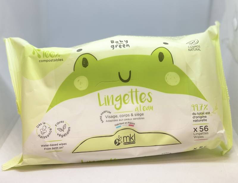 Lingettes à l'eau BABY GREEN en pharmacie