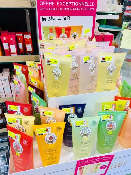 gel douches roger&gallet à marseille