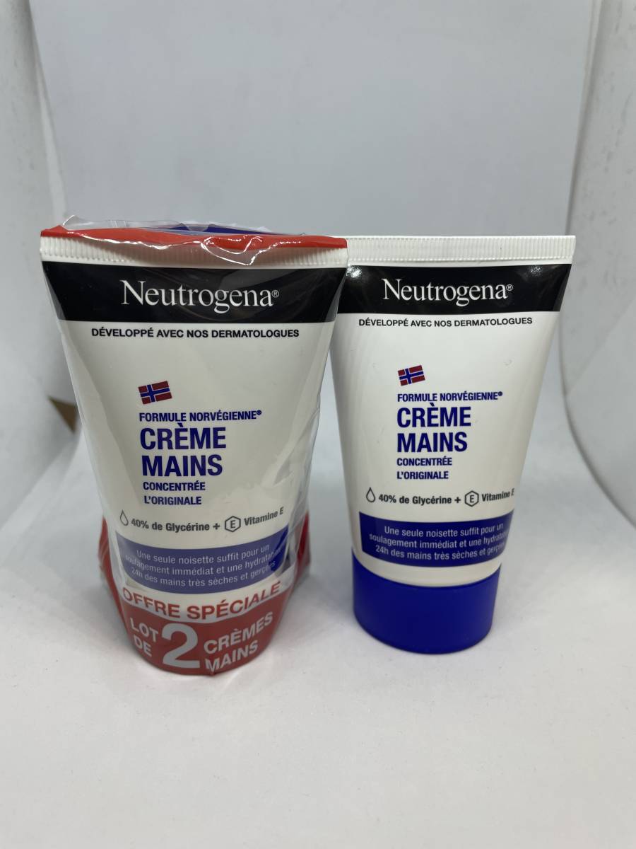 Neutrogena crème main avec et sans parfum