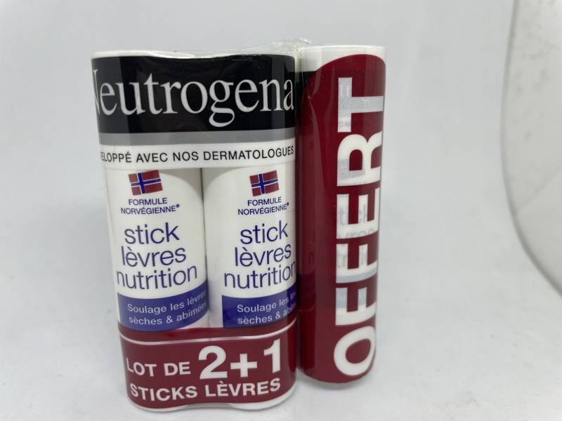 Neutrogena sticks lèvres lot en pharmacie
