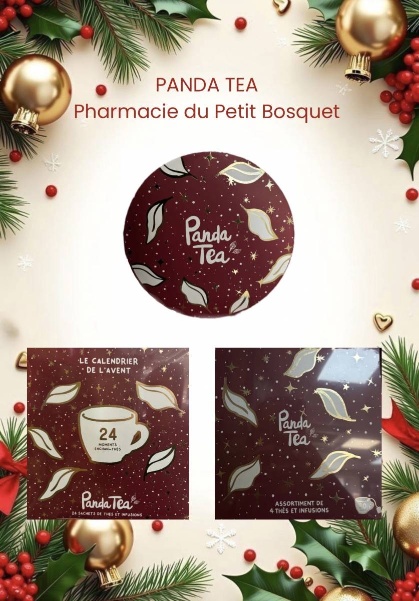 PANDA TEA COFFRETS ASSORTIMENT DE THE / CALENDRIER DE L'AVENT PHARMACIE DU PETIT BOSQUET 