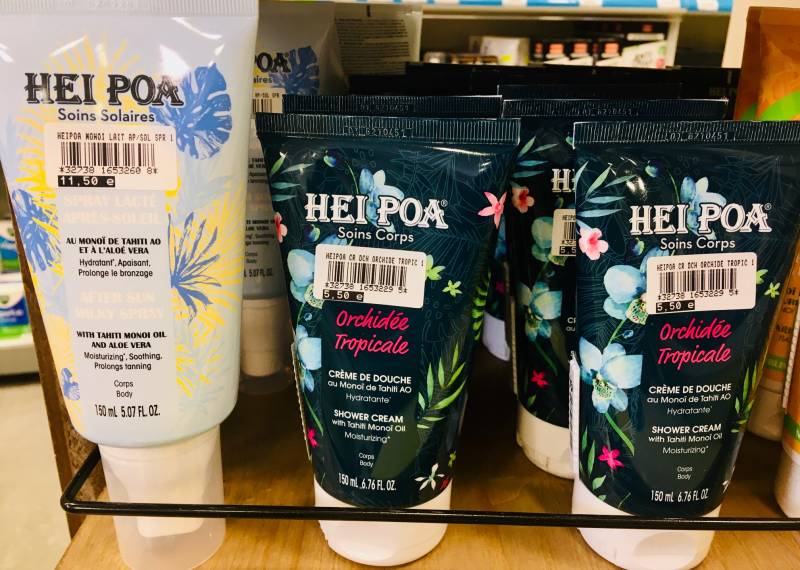 Crème de douche et hydratante monoi