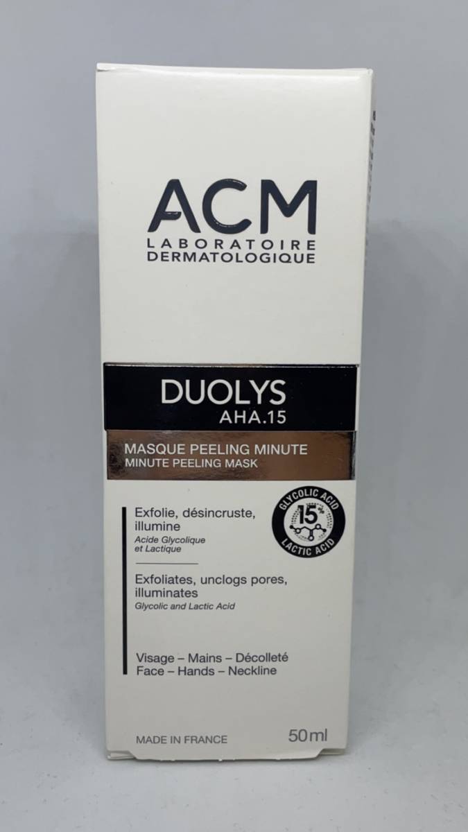 ACM masque peeling minute DUOLYS AHA.15
