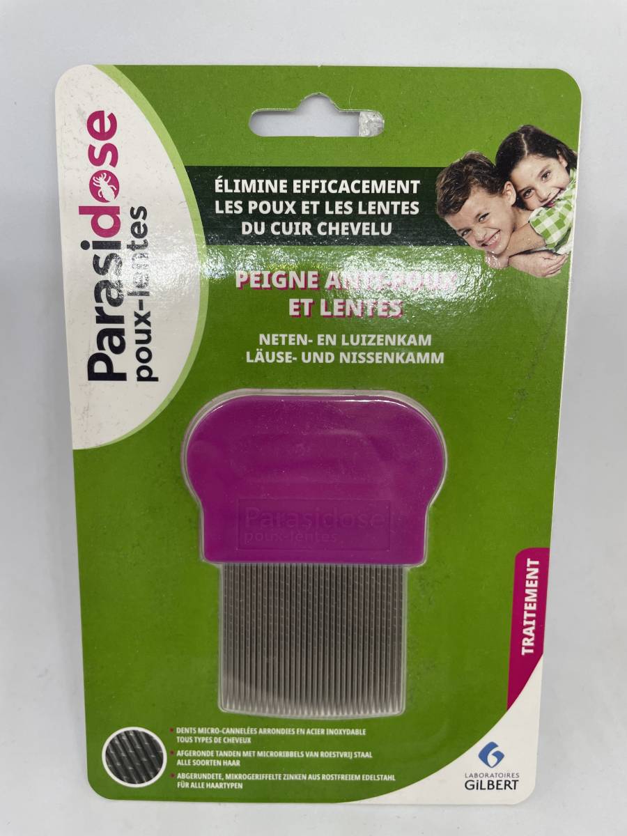 peigne a poux et lentes strié en pharmacie