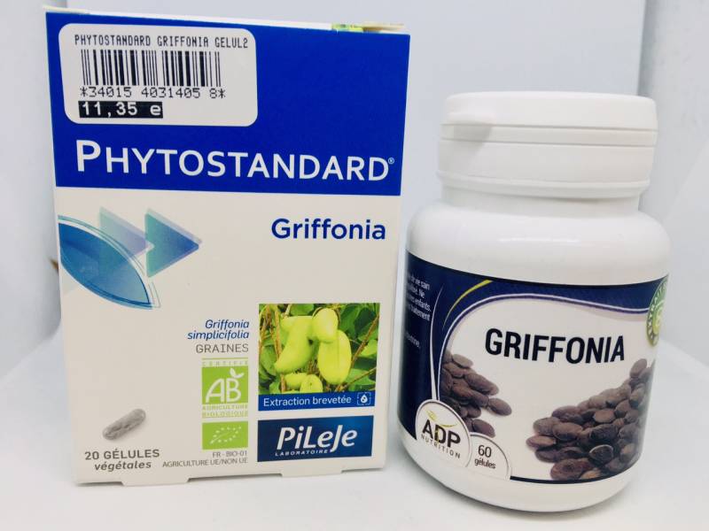 Griffonia pileje et ADP en pharmacie