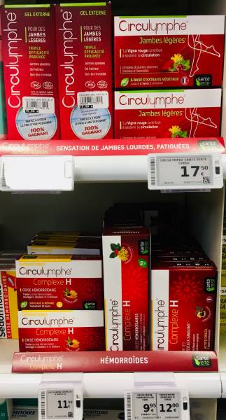 Circulymphe gamme circulation naturelle en pharmacie