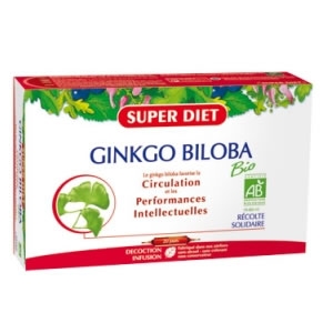 GINKGO BILOBA, favorise la circulation et maintien les performances intellectuelles